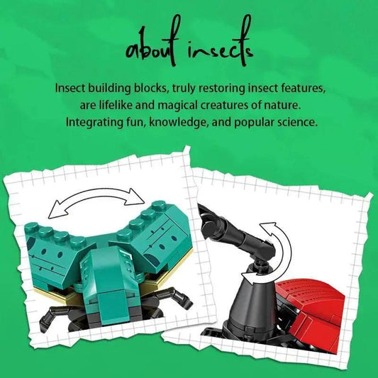 Mini Insect Series Building Block Grasshopper Unicorn Scarab - ToylandEU™