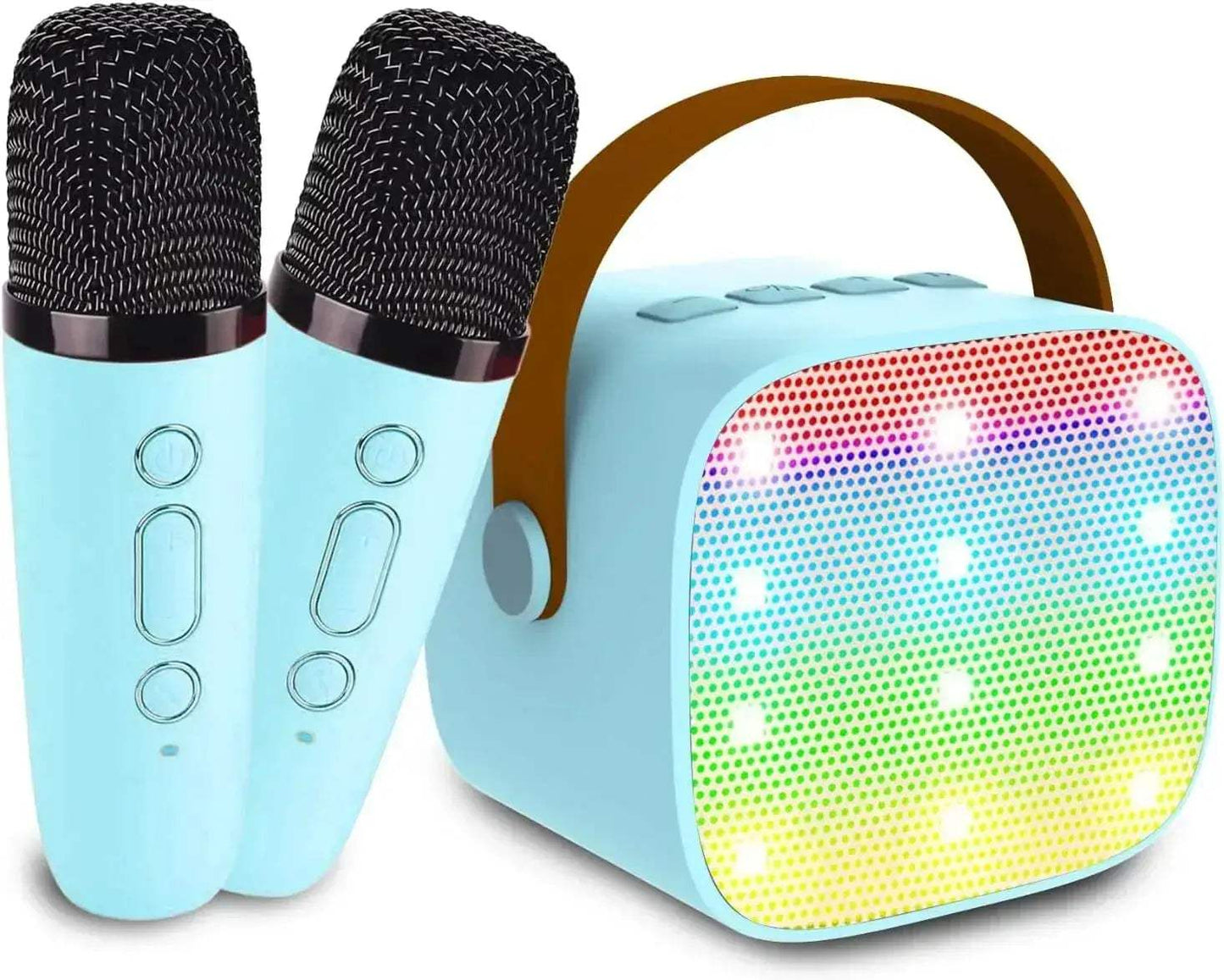 Mini Karaoke Machine With Bluetooth Speaker And 2 Wireless Mics - ToylandEU
