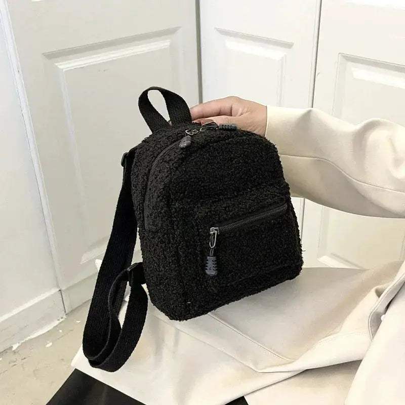 Mini Plush Kids Backpack High Capacity Cute Lamb Design - ToylandEU