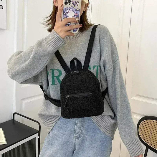 Mini Plush Kids Backpack High Capacity Lamb Design - ToylandEU™