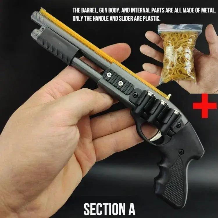 Mini Rubber Band Gun Toy Pistol 8 Burst Shooting - ToylandEU™