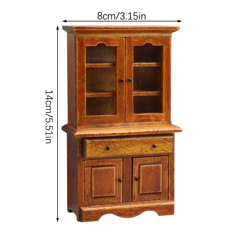 Miniature Wood Cabinet | 1:12 Scale | Toylandeu™