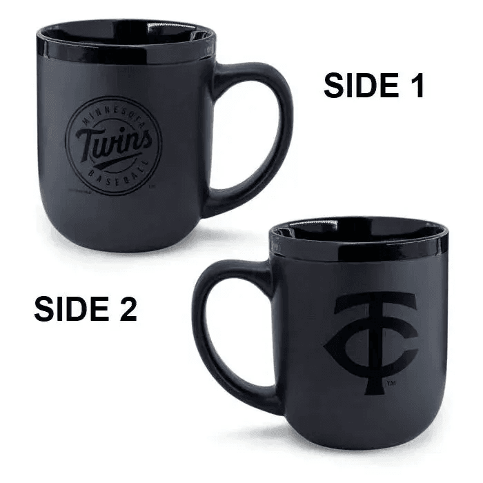Minnesota Twins 17 Ounce Matte Black Ceramic Coffee Mug - ToylandEU™