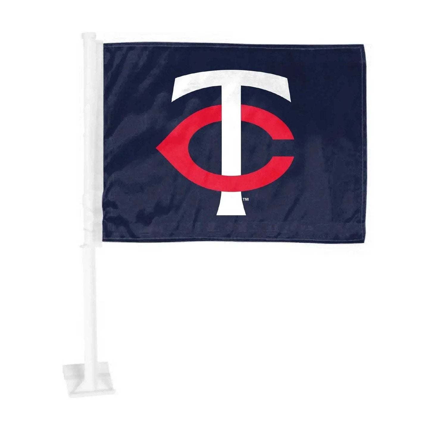 Minnesota Twins Car Flag With Primary Logo Nylon Clip - ToylandEU™