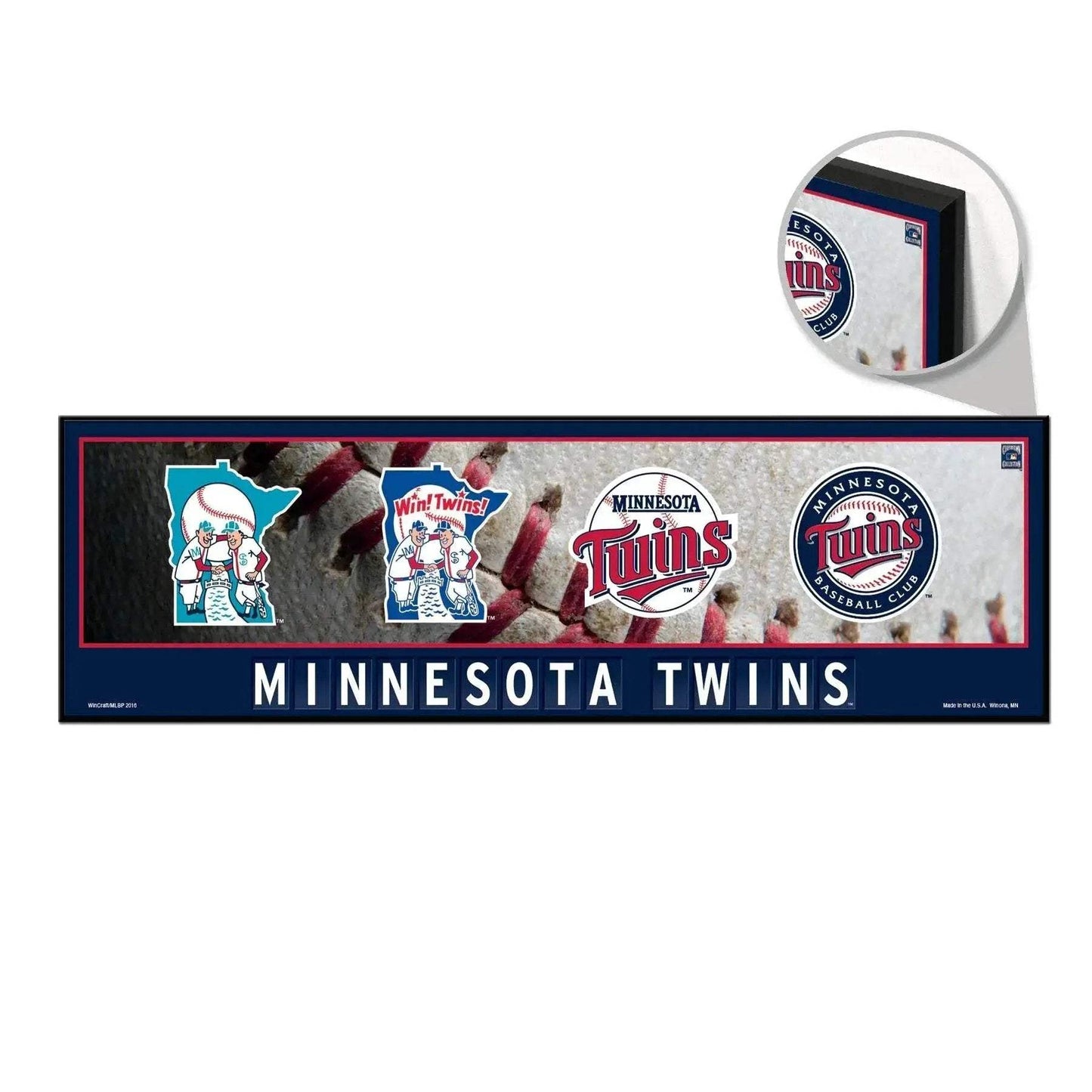 Minnesota Twins Sign 9x30 Wood Evolution Wall Art Edition - ToylandEU™