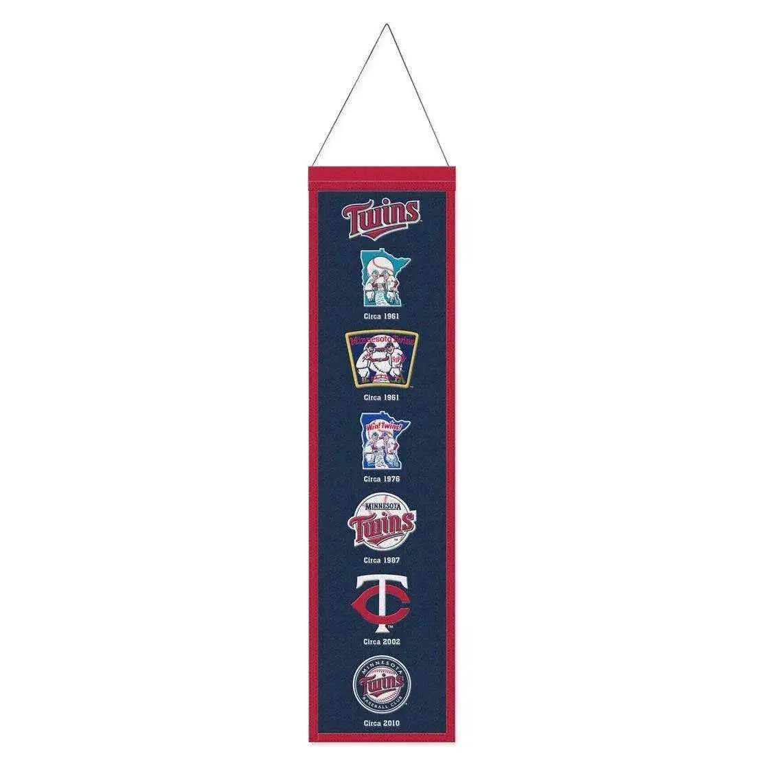 Minnesota Twins Wool Banner 8x32 Heritage Evolution Design - ToylandEU™