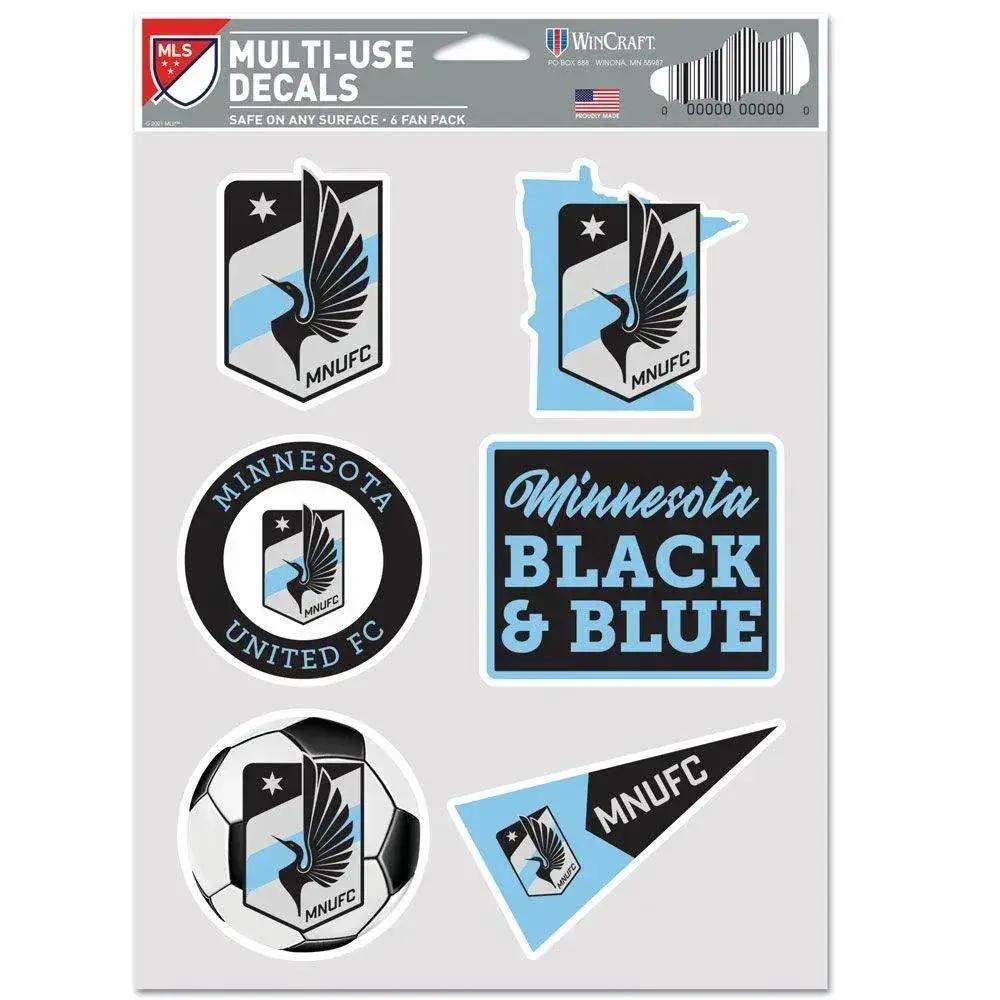 Minnesota United FC Decal Pack Multi Use Six Pack Set - ToylandEU™