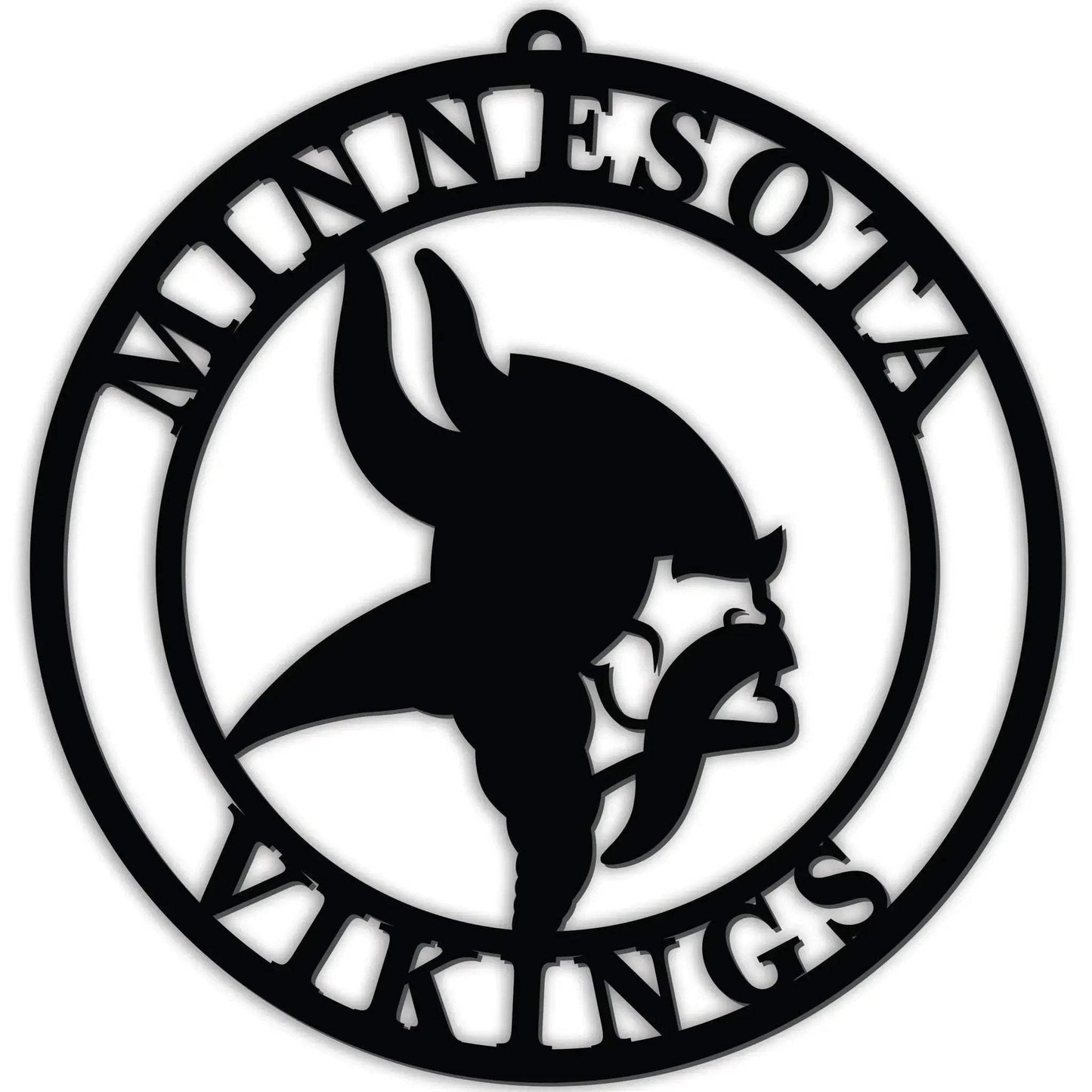 Minnesota Vikings Door Hanger 16 Inch Black PVC Cutout - ToylandEU™