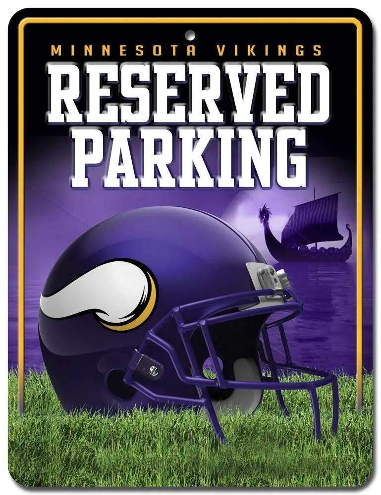 Minnesota Vikings Metal Parking Sign With Pre Drilled Hole - ToylandEU™