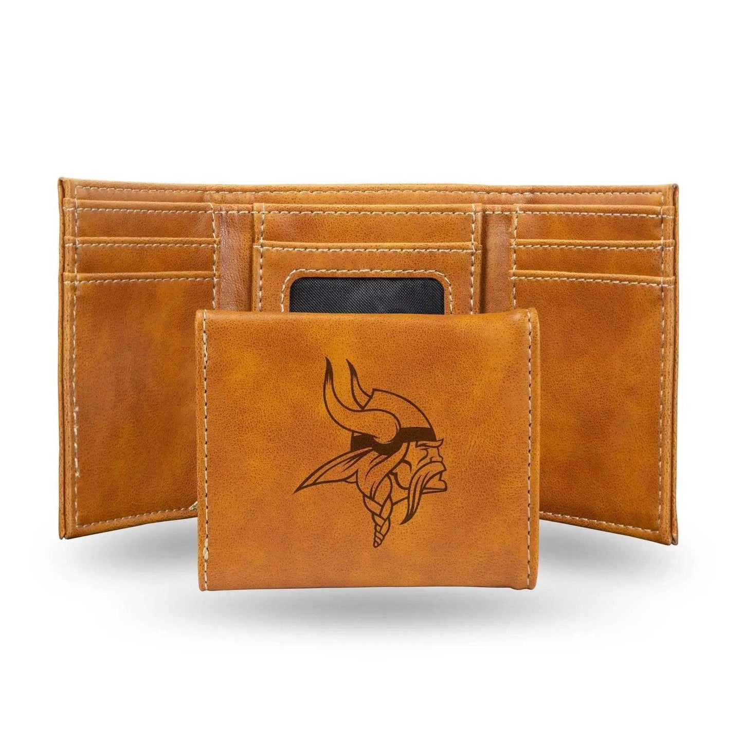 Minnesota Vikings Trifold Leather Wallet Engraved Gift - ToylandEU™