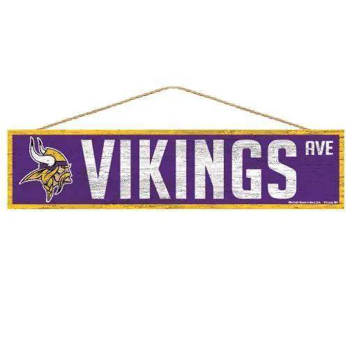 Minnesota Vikings Wood Sign 4x17 Inch Avenue Design - ToylandEU™