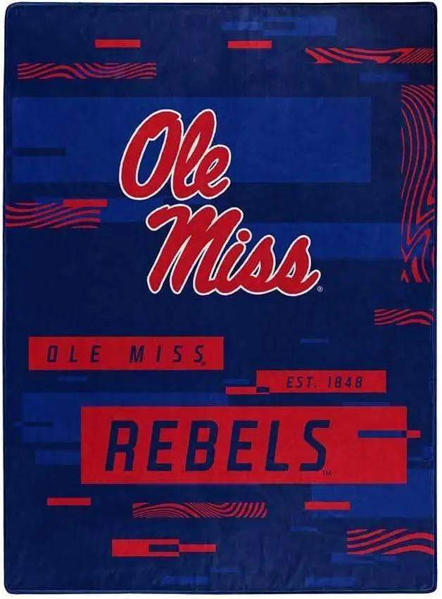 Mississippi Rebels Raschel Throw Blanket 60x80 Design - ToylandEU™