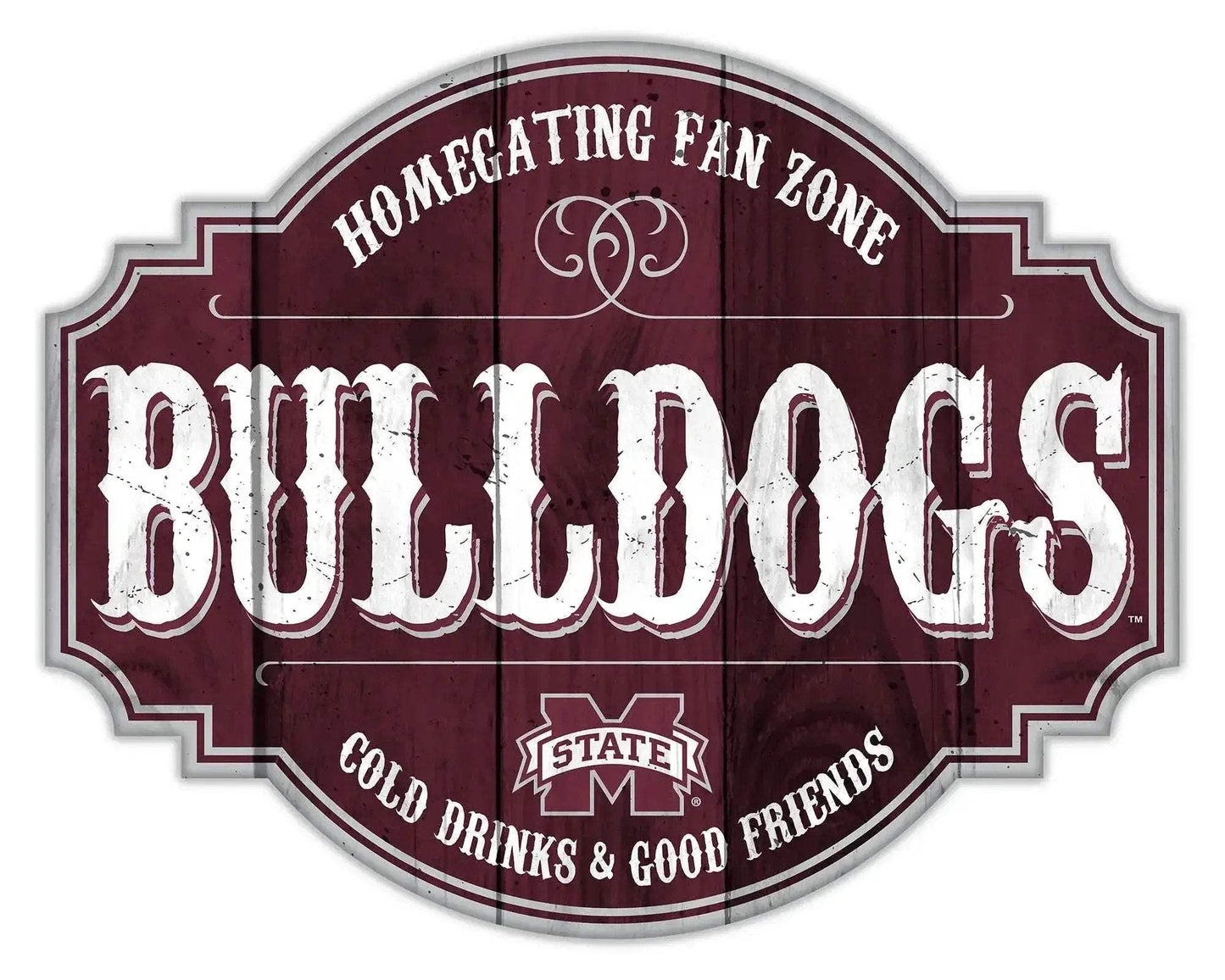Mississippi State Bulldogs Wood Sign 12 Inch Tavern Sign - ToylandEU™