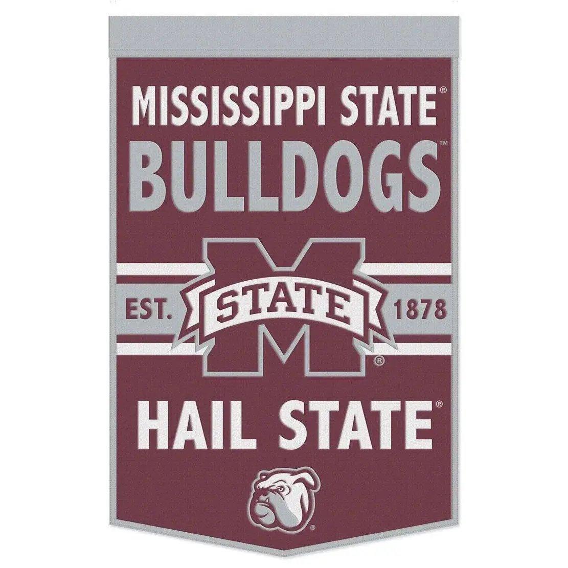 Mississippi State Bulldogs Wool Banner 24x38 Dynasty - ToylandEU™