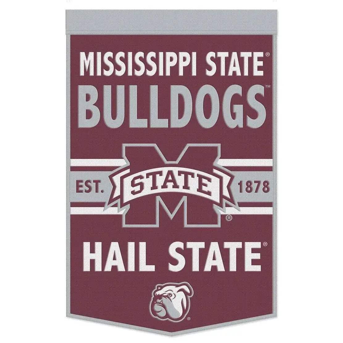 Mississippi State Bulldogs Wool Banner 24x38 Dynasty - ToylandEU