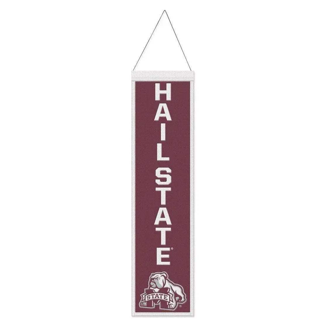 Mississippi State Bulldogs Wool Banner 8x32 Heritage Slogan - ToylandEU™
