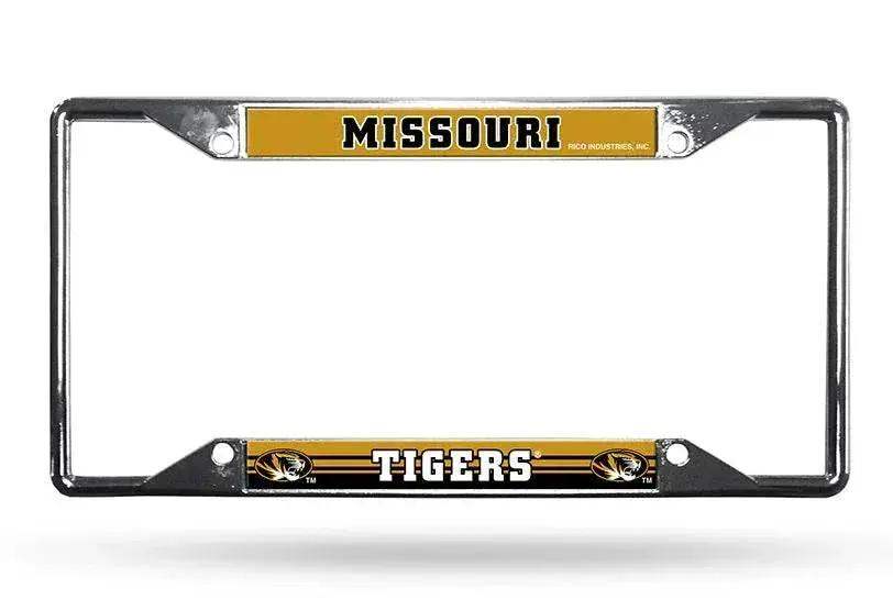 Missouri Tigers License Plate Frame Chrome EZ View Elite - ToylandEU™
