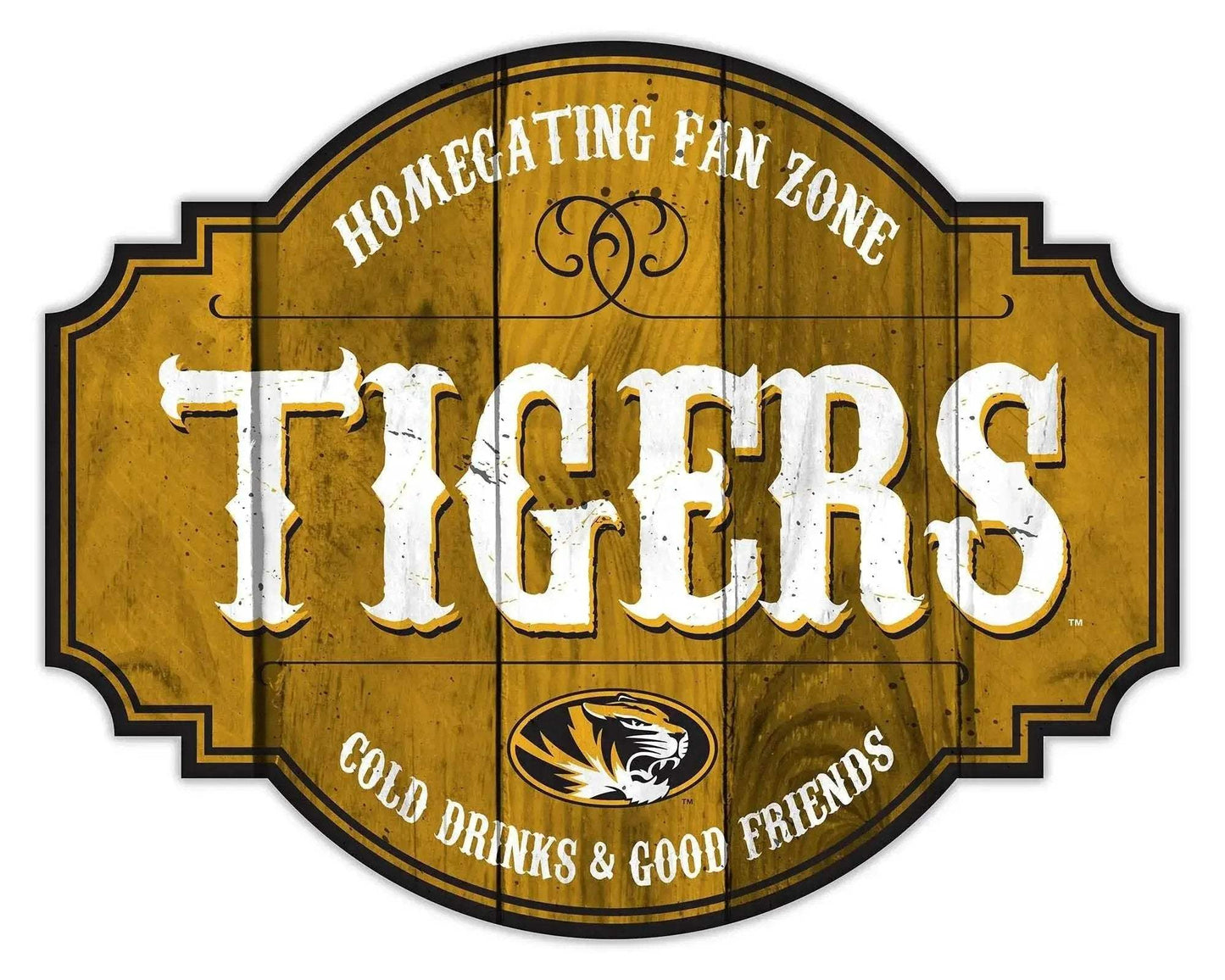 Missouri Tigers Wood Sign 12 Inch Homegating Tavern - ToylandEU™