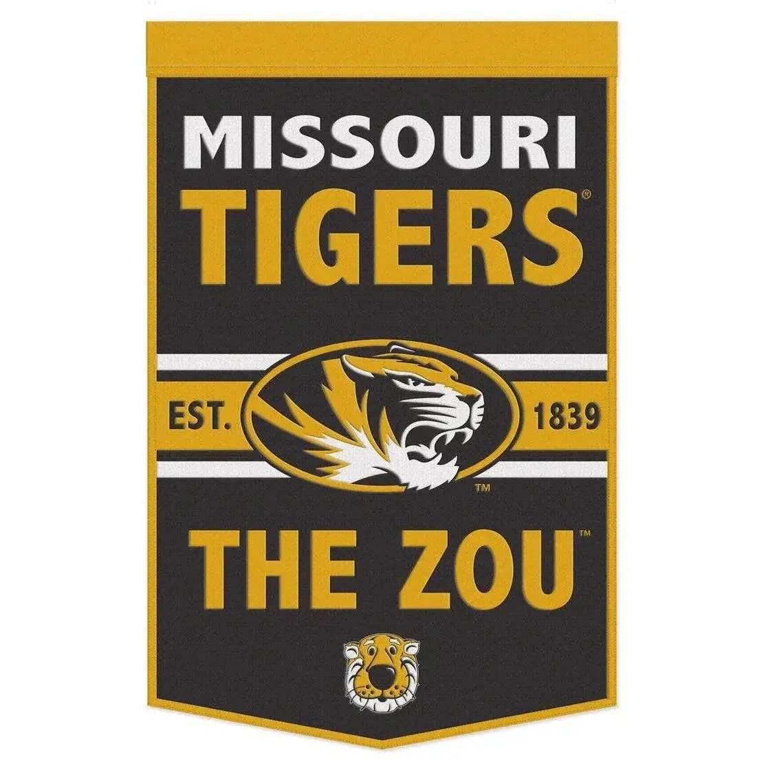 Missouri Tigers Wool Banner 24x38 Dynasty Slogan Design - ToylandEU™