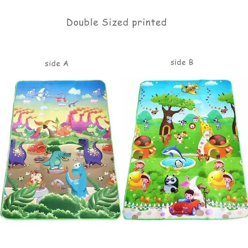 MoShuBeCN Baby Play Mat Double Sided Animals Educational Soft Rug For Babies - ToylandEU