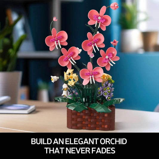 Moc Orchids Potted Building Blocks Succulents Model Toys - ToylandEU