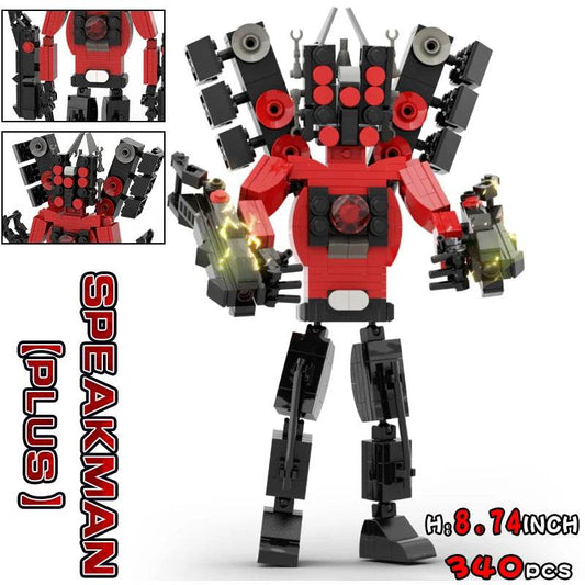 Moc Skibidi Toilet Action Figures Building Blocks For Kids Building Bricks MOC - ToylandEU