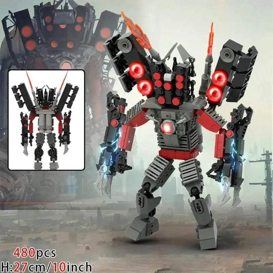 Moc Skibidi Toilet Figures Model Blocks Titan Cameraman Speakerman Construction Toys for Boys Halloween Party Gifts - ToylandEU