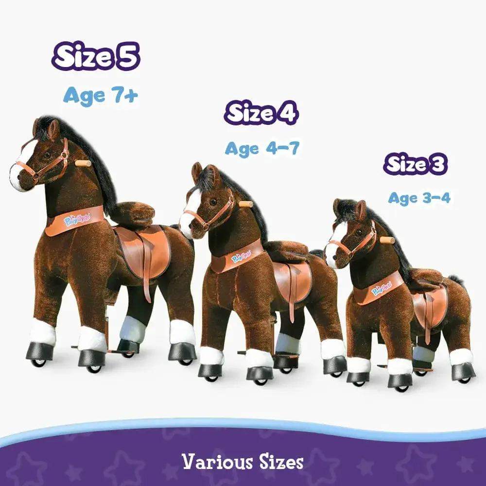 Model U® Horse Ride-On Toy Age 4–7 – Chocolate - ToylandEU