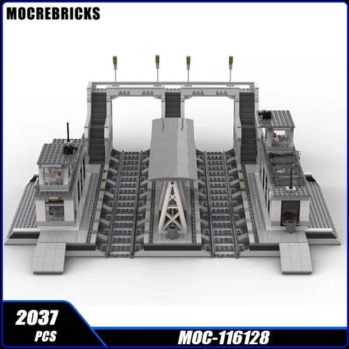 Modern 2037PCS Modular Train Station Set for City Builders - ToylandEU