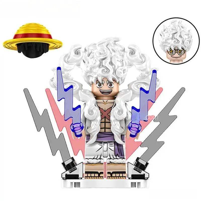 Monkey D Luffy Nika Sun God from One Piece Lego Anime Minifigures Custom Toys 5 - Minifigure Toys