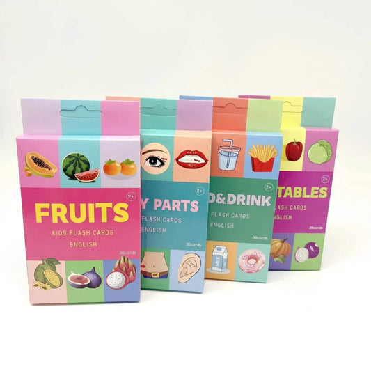 Montessori Alphabet Flashcards for Kids 3-14 Years 36 Cards 8 Themes Educational Toys Reading Writing - ToylandEU