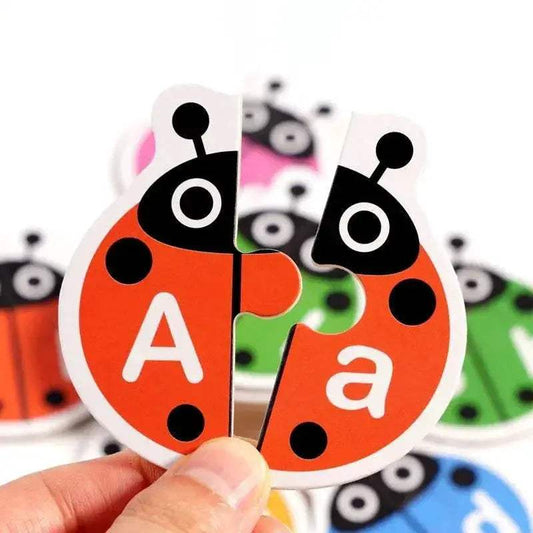 Alphabet Learning Puzzle Toys Matching Letter Game Montessori Wooden Educational Toys for Toddlers Preschool Learning Activities - ToylandEU