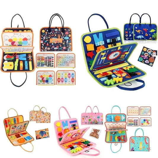 Montessori Busy Board For Toddlers Sensory Skills Safe - ToylandEU™