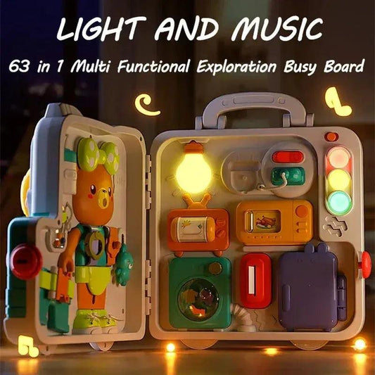 Montessori Busy Board Music Lights CE Certified - ToylandEU™