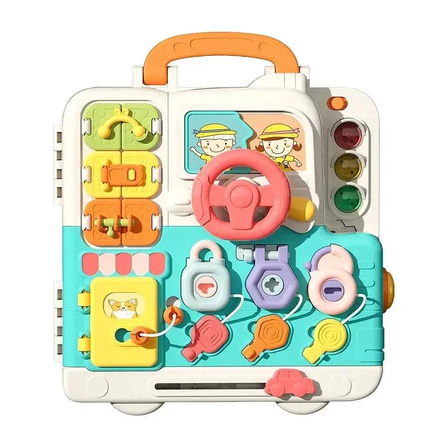 Montessori Busy Board for Toddlers With Music and Lights - ToylandEU
