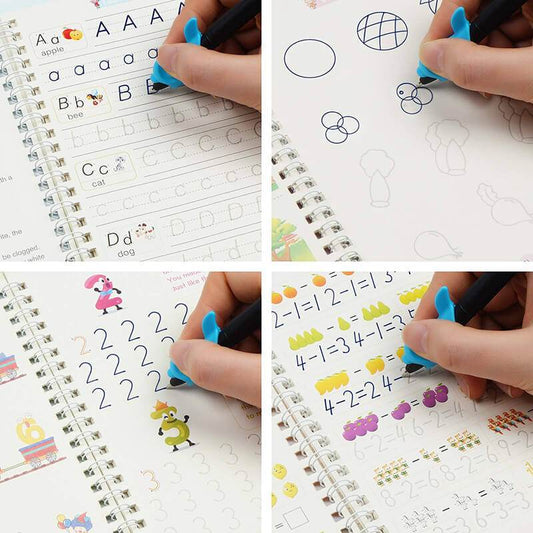 Bilingual Montessori Copybooks & Pen Set: Eco-Friendly Learning Fun! - ToylandEU