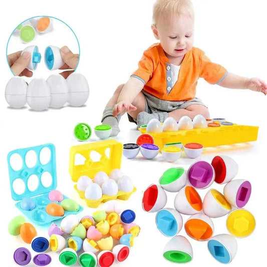 Montessori Egg Shape Sorter Premium Toy For Baby - ToylandEU™