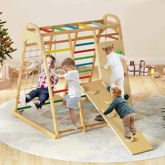 Montessori Indoor Jungle Gym For Toddlers Eight In One - ToylandEU™