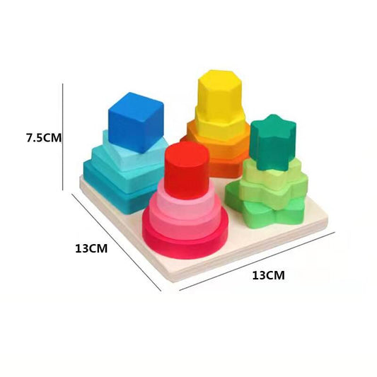 Interactive 3D Montessori Wooden Animal Puzzle for Age 0-6 - ToylandEU