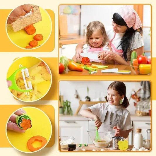 Montessori Kitchen Tools Set For Kids Safe Knives - ToylandEU™