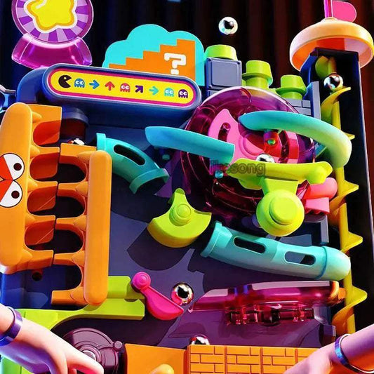 Educational Montessori Toy Multi-Layer Track Adventure Rail Rolling Ball Model for Kids - ToylandEU