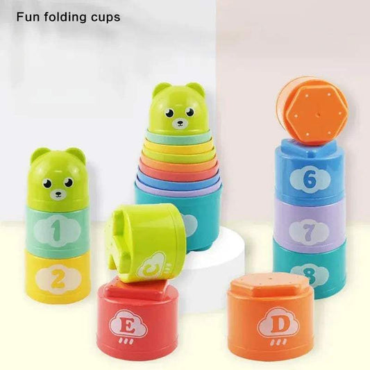 Montessori Number Letters Stacking Cups CE Certified Toy - ToylandEU™
