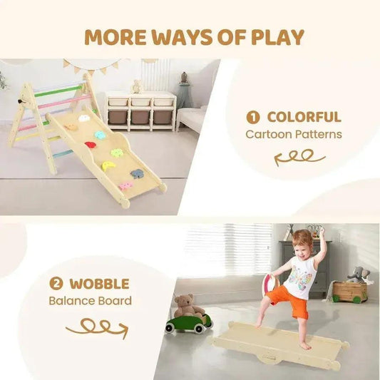 Montessori Pikler Triangle Climbing Set Large Cushion - ToylandEU™