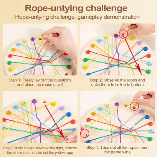 Montessori Rope Puzzle Untangling Game CE Certified - ToylandEU™