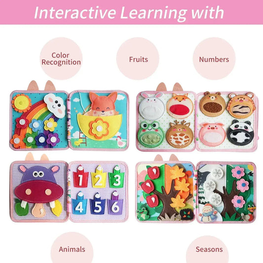 Montessori Toys For Toddlers Travel Kit Reusable Books - ToylandEU™