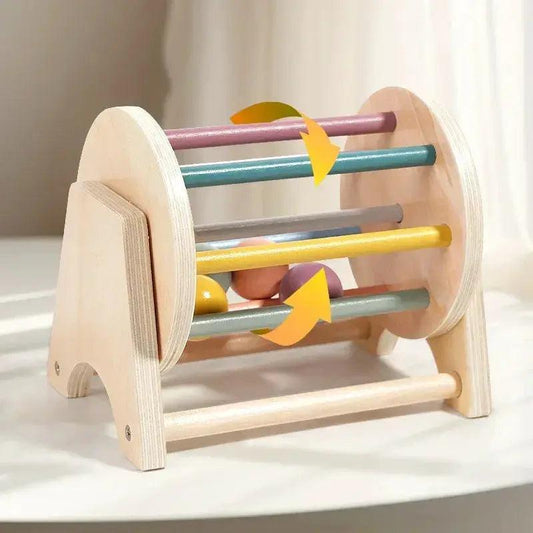 Montessori Toys Wooden Ball Drum For Color Coordination - ToylandEU™