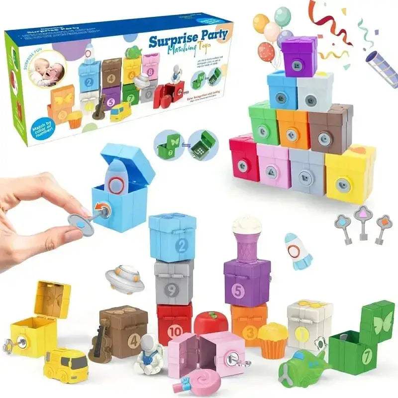 Montessori Train Set For Toddlers Counting Toys Surprise Party Gift - ToylandEU