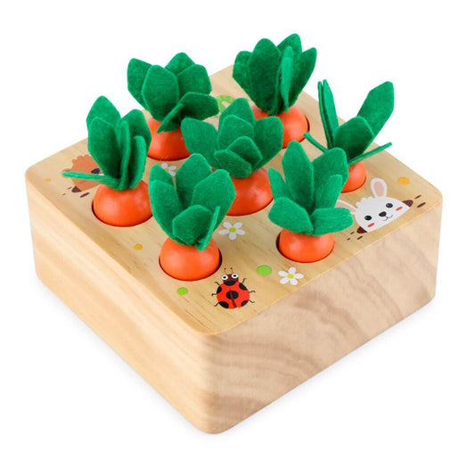 Montessori Wooden Apple Worm Toy for Engaging Early Learning Fun - ToylandEU