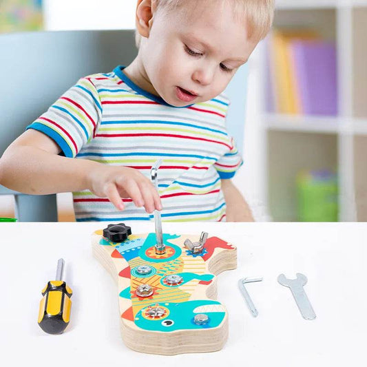 Montessori Wooden Toys Pretend Play Set Dinosaur Tool Set - ToylandEU