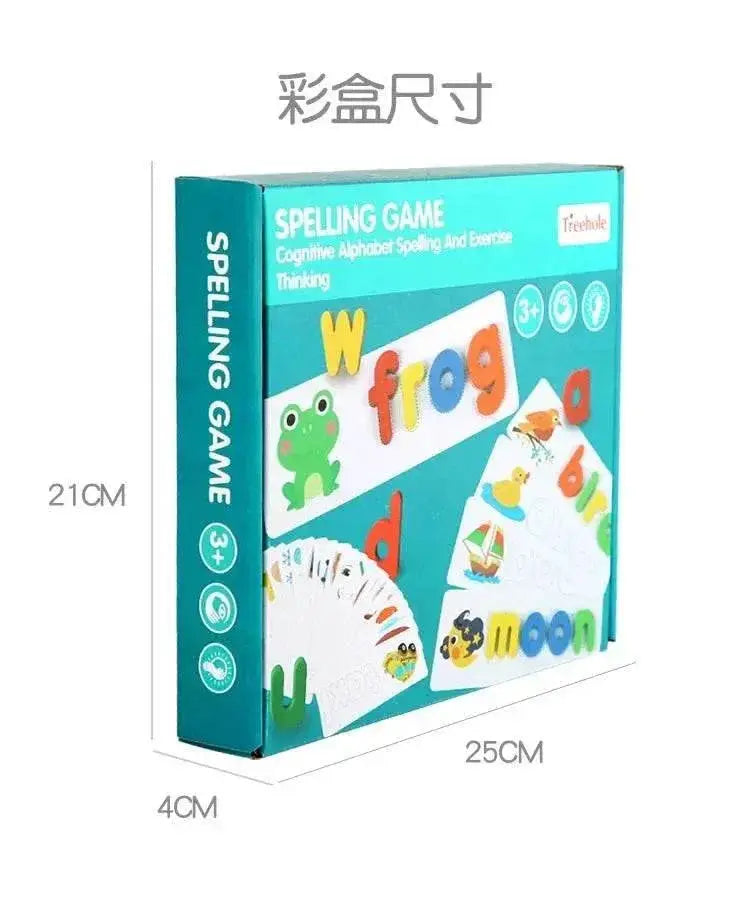 Montessori Word Puzzle Wooden Letters For Preschoolers - ToylandEU